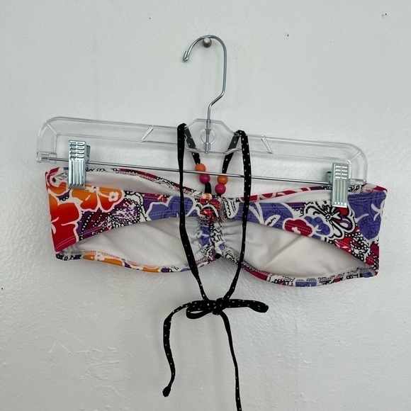 NWOT Xhiliration Halter Bikini Top with Beads - Picture 3 of 3